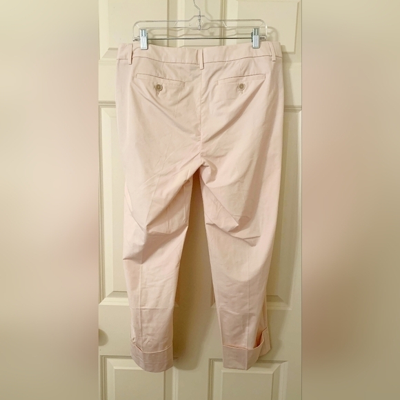 Luisa Cerano Straight-leg Flare Luxury Pale Pink Trousers Sz 42 (12) NWT - Picture 3 of 5